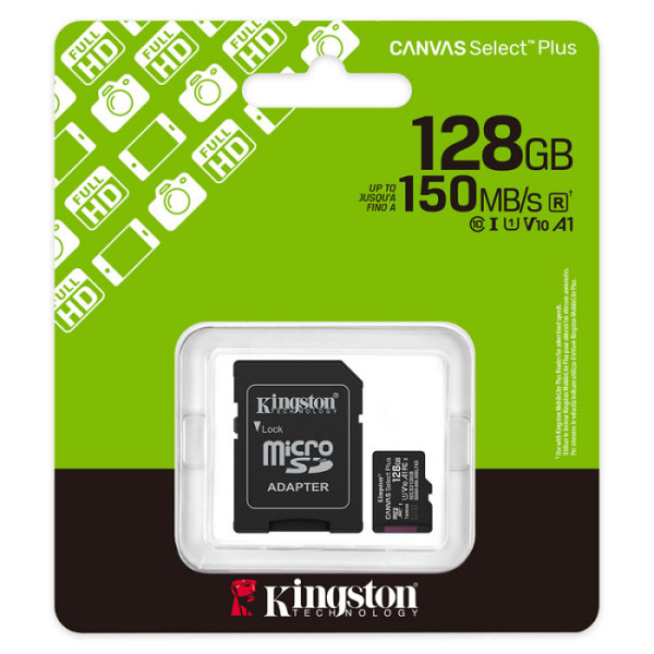 KINGSTON 128GB microSDXC Canvas Select