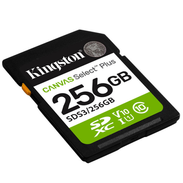 KINGSTON Canvas Select Plus SD 256GB Class10 UHS-I SDS3/256GB spominska kartica