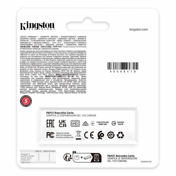 KINGSTON DataTraveler Exodia 64GB USB 3.2 Gen1 DTXG2/64GB USB ključ