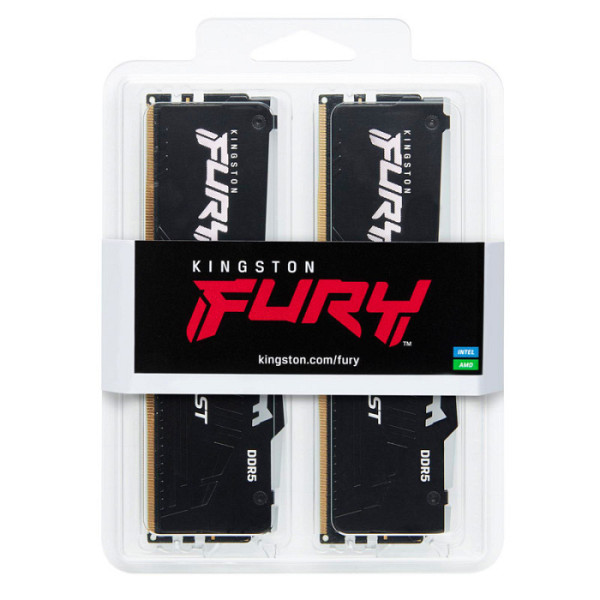 KINGSTON Fury Beast 64GB (2x32GB) 6000MT/s DDR5 CL36 EXPO/XMP KF560C36BBE2AK2-64 RGB ram pomnilnik