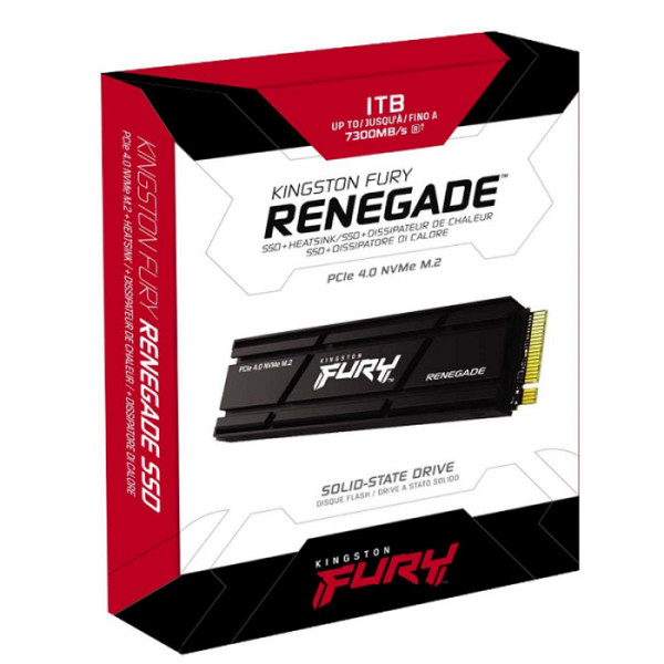 KINGSTON Fury Renegade 1TB M.2 PCIe NVMe hladilnik SSD SFYRSK/1000G