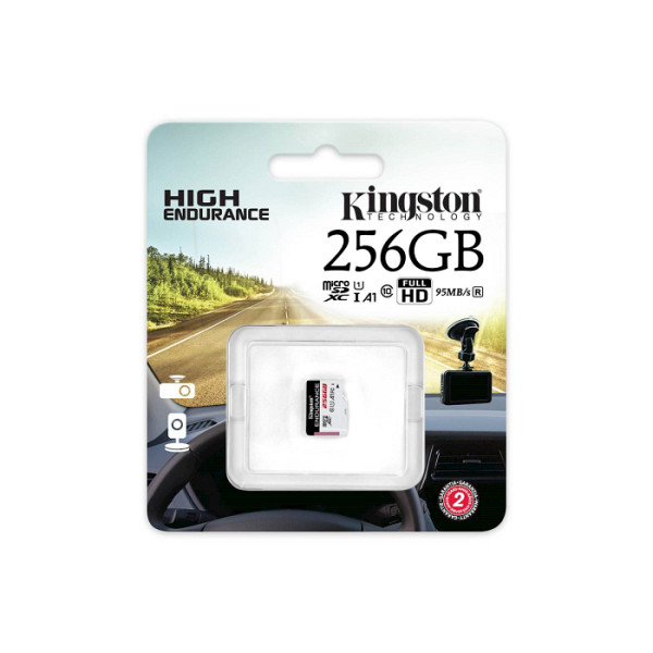 KINGSTON High Endurance microSD 256GB Class 10 UHS-I U1 V10 A1 SDCE/256GB spominska kartica
