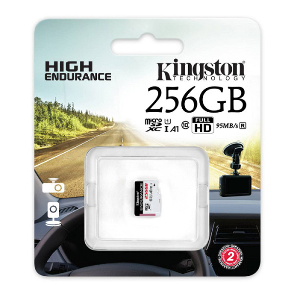KINGSTON High Endurance microSD 256GB Class 10 UHS-I U1 V10 A1 SDCE/256GB spominska kartica