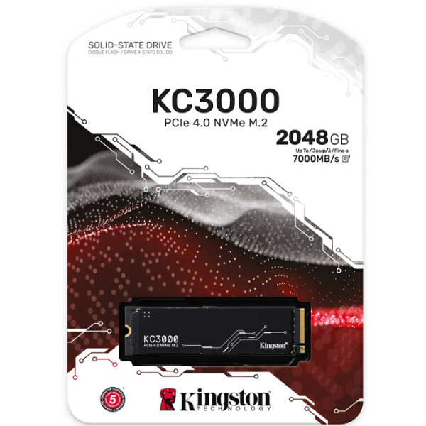 KINGSTON KC3000 2TB M.2 PCIe NVMe SSD SKC3000D/2048G