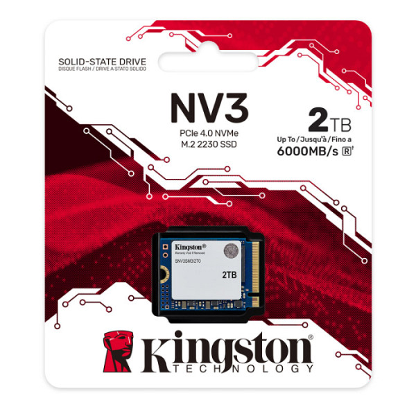 KINGSTON NV3 2TB M.2 PCIe 4.0 NVMe 2230 SSD SNV3SM3/2T0