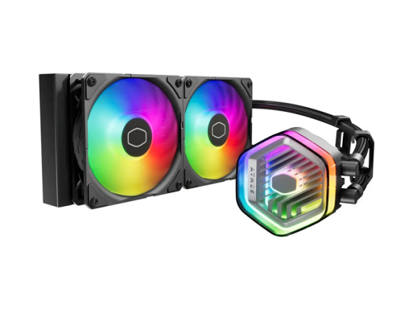 Komplet za tekočinsko hlajenje AIO Liquid Cooler Cooler Master MasterLiquid 240 Atmos, 240mm, ARGB, črn