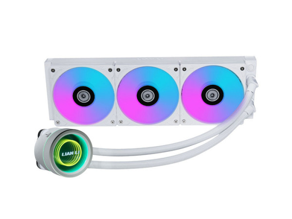Komplet za tekočinsko hlajenje AIO Liquid Cooler Lian Li GALAHAD II Trinity 360, ARGB, bel