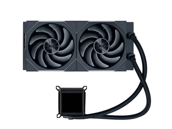 Komplet za tekočinsko hlajenje AIO Liquid Cooler Lian Li GALAHAD II LCD 280 TL Wireless, ARGB, črn