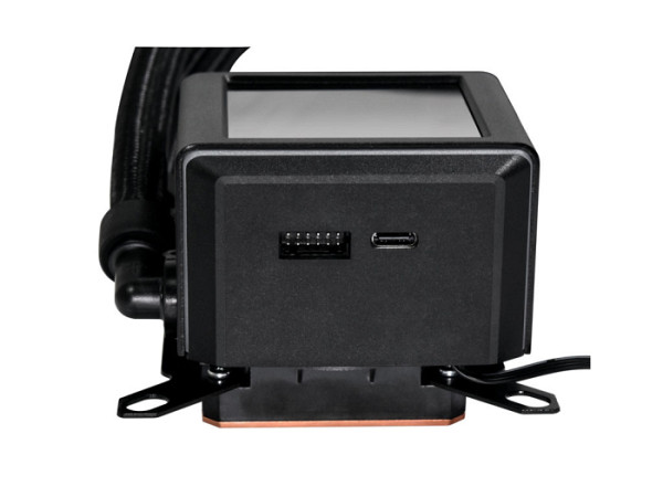 Komplet za tekočinsko hlajenje AIO Liquid Cooler Lian Li GALAHAD II LCD 280, ARGB, črn