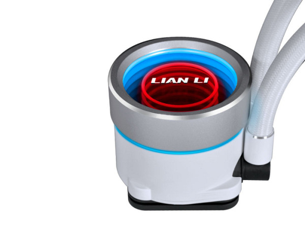 Komplet za tekočinsko hlajenje AIO Liquid Cooler Lian Li GALAHAD II Trinity 360, ARGB, bel