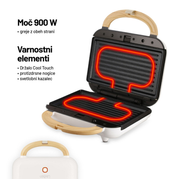 Lauben Pekač sendvičev 3v1 (900WW)