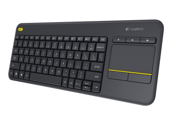 Tipkovnica Logitech K400 PLUS Wireless Touch, Unifying, črna, SLO