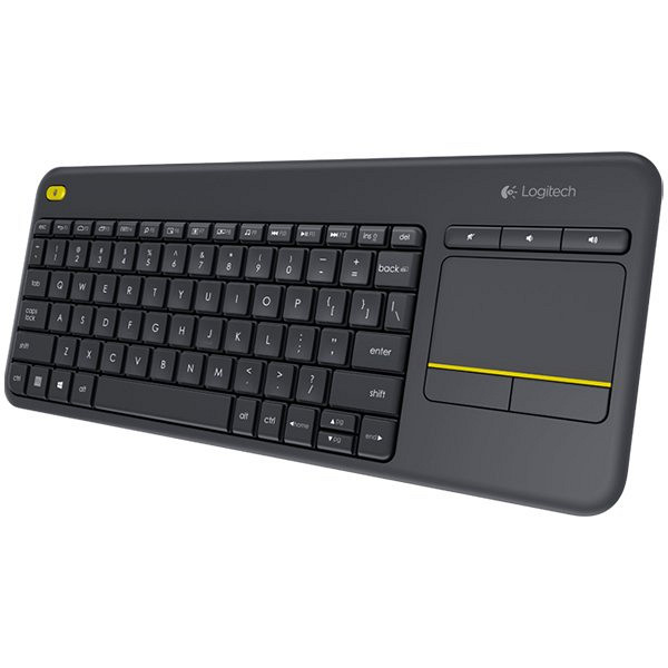 Tipkovnica Logitech K400 PLUS Wireless Touch, Unifying, črna, SLO