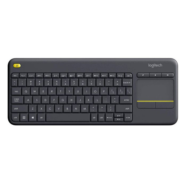 Tipkovnica Logitech K400 PLUS Wireless Touch, Unifying, črna, SLO