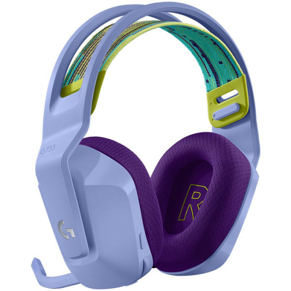 LOGITECH brezžične slušalke, G733 LIGHTSPEED, vijolična