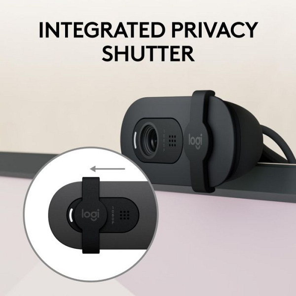 LOGITECH BRIO 100 1080p USB črna spletna kamera
