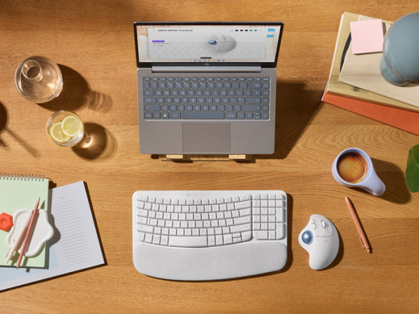 LOGITECH ERGO M575S brezžična bluetooth optična bela miška