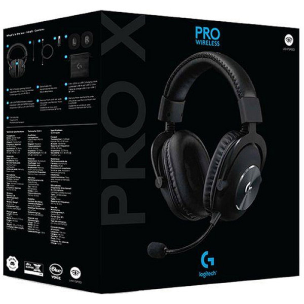 LOGITECH G X PRO Wireless Gaming 7.1 LightSync Blue VO!CE mikrofon slušalke