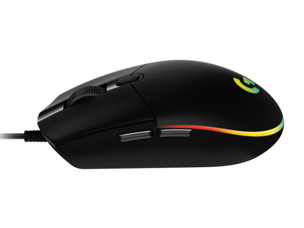 LOGITECH G102 LIGHTSYNC gaming optična črna miška