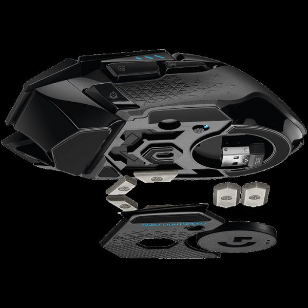 LOGITECH G502 X LIGHTSPEED brezžična optična črna gaming miška