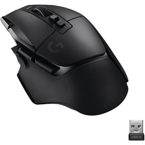 LOGITECH G502 X LIGHTSPEED brezžična optična črna gaming miška