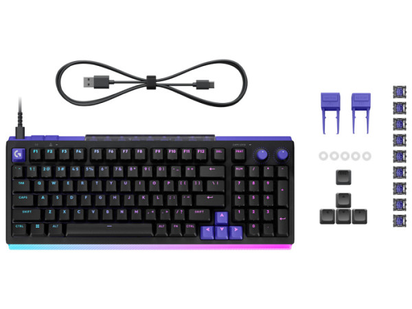 LOGITECH G512 X 98 Wired Gaming Keyboard - BLACK - US INT'L - USB - EMEA28i - 935 - LINEAR