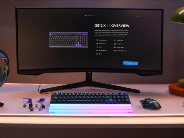 LOGITECH G512 X 98 Wired Gaming Keyboard - BLACK - US INT'L - USB - EMEA28i - 935 - LINEAR