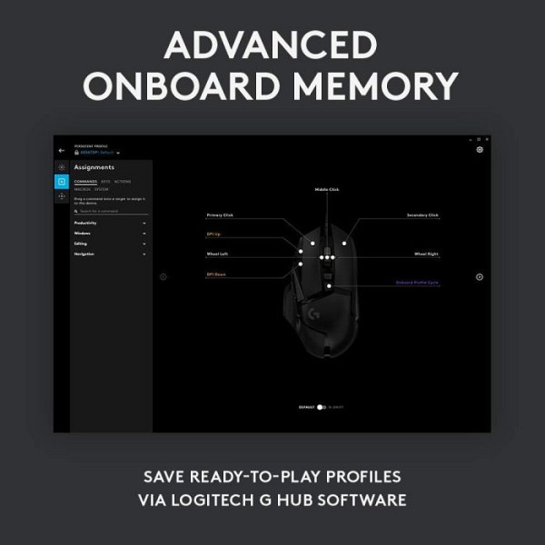 Logitech Gaming miška G502 Hero LED