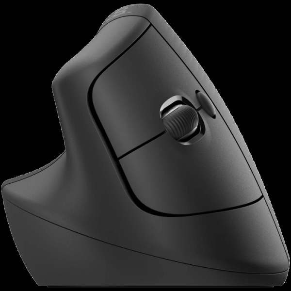 LOGITECH Lift Left vertical ergonomična za levičarje brezžična optična črna miška