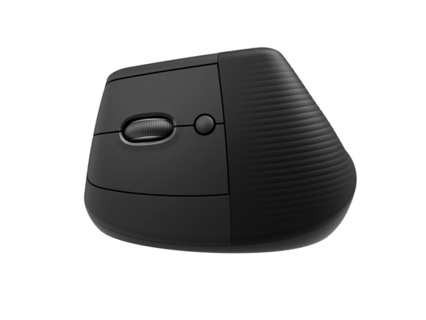 LOGITECH Lift Left vertical ergonomična za levičarje brezžična optična črna miška