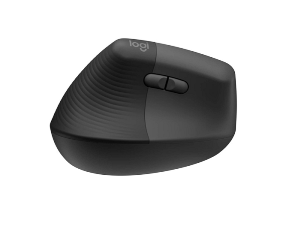 LOGITECH Lift Left vertical ergonomična za levičarje brezžična optična črna miška