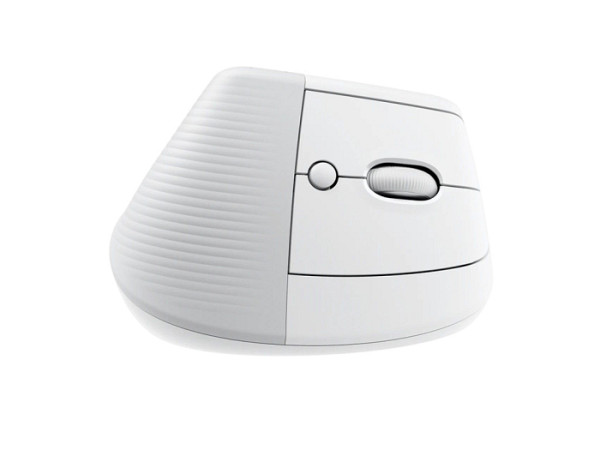 LOGITECH Lift vertical ergonomična brezžična optična mini bela miška
