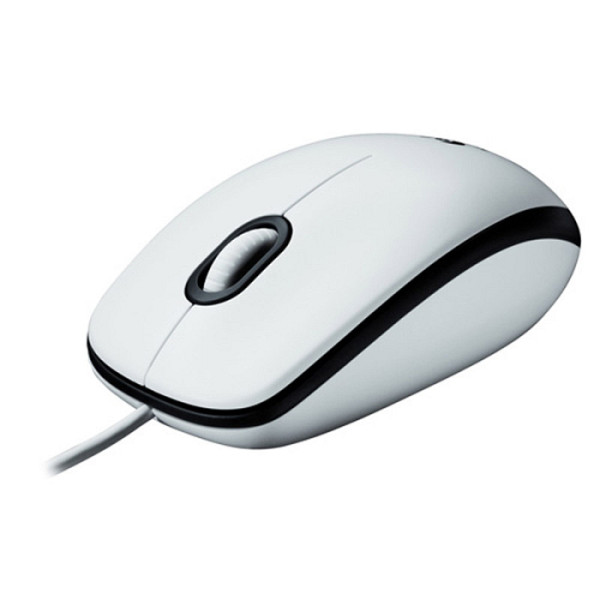 LOGITECH M100 oem žična optična bela miška