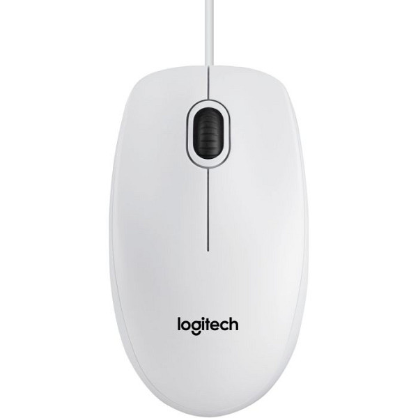 LOGITECH M100 oem žična optična bela miška