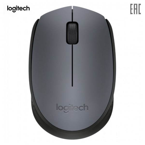 LOGITECH M170 brezžična optična miška siva