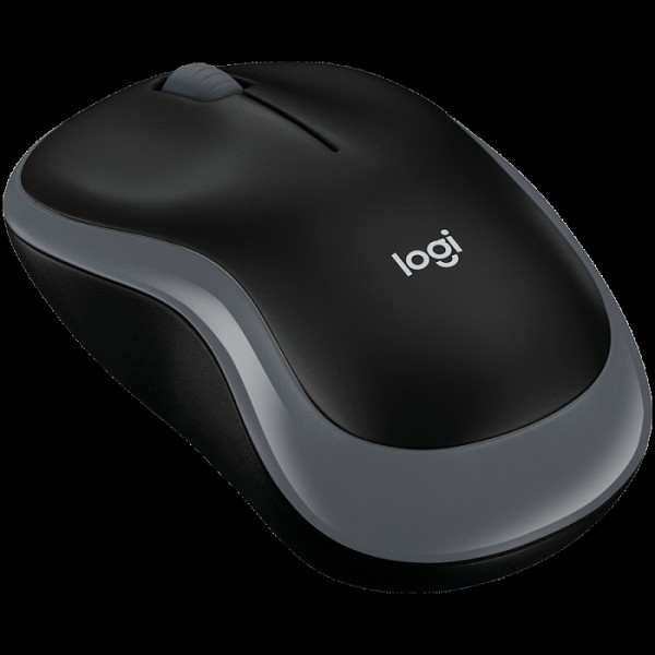 LOGITECH M185 brezžična optična siva miška