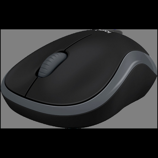 LOGITECH M185 brezžična optična siva miška