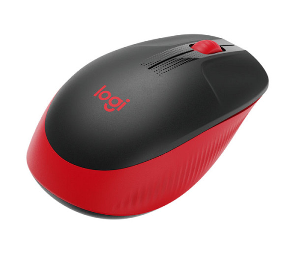LOGITECH M190 brezžična optična rdeča miška