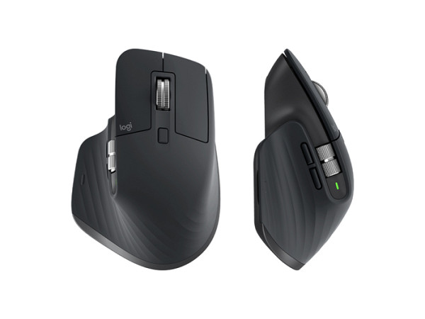 LOGITECH MX Keys S USB-C/BT brezžična osvetljena črna slo tisk naslon za zapestje + miška MX Master 3S + tipkovnica