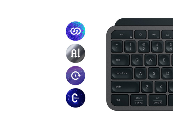 LOGITECH MX Keys S USB-C/BT brezžična osvetljena črna slo tisk naslon za zapestje + miška MX Master 3S + tipkovnica