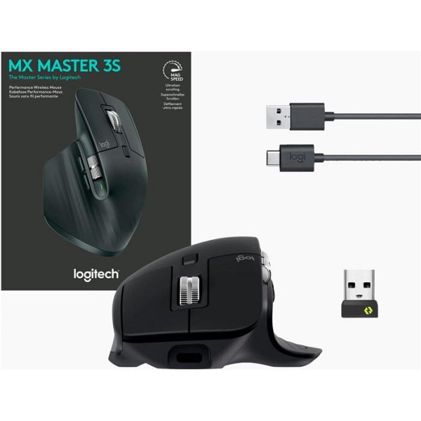 LOGITECH MX MASTER 3S FOR BUSINESS brezžična bluetooth laser grafitna miška