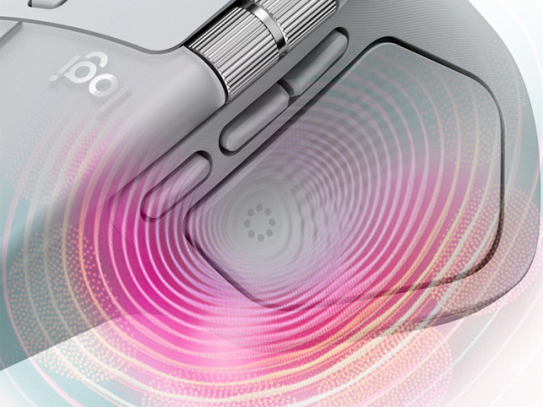 LOGITECH MX Master 4 brezžična Bluetooth USB Bolt Darkfield laser svetlo siva miška