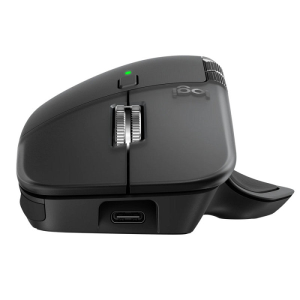 LOGITECH MX Master 4 for business brezžična Bluetooth USB-C Bolt Darkfield laser grafitna miška