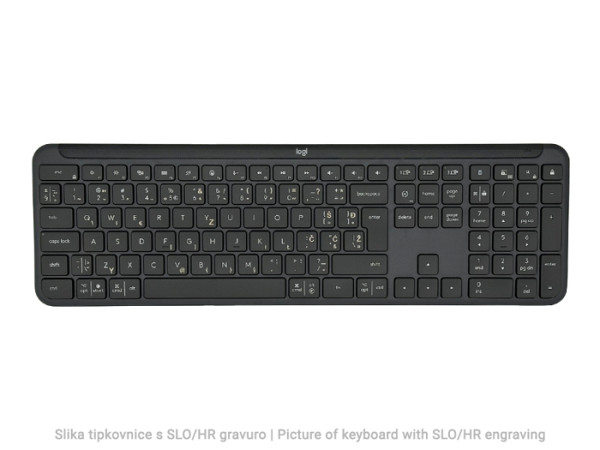 LOGITECH Signature Slim Combo MK950 črna slo tisk brezžična tipkovnica + miška