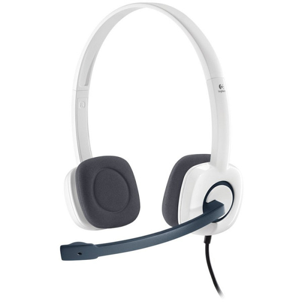 Slušalke Logitech H150, bele, stereo