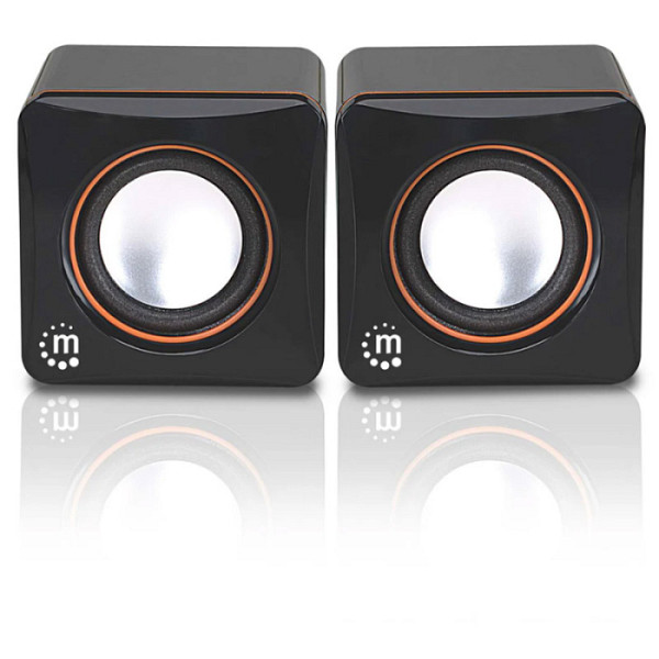 MANHATTAN 2600 2.0 6W USB 3.5mm črni zvočniki