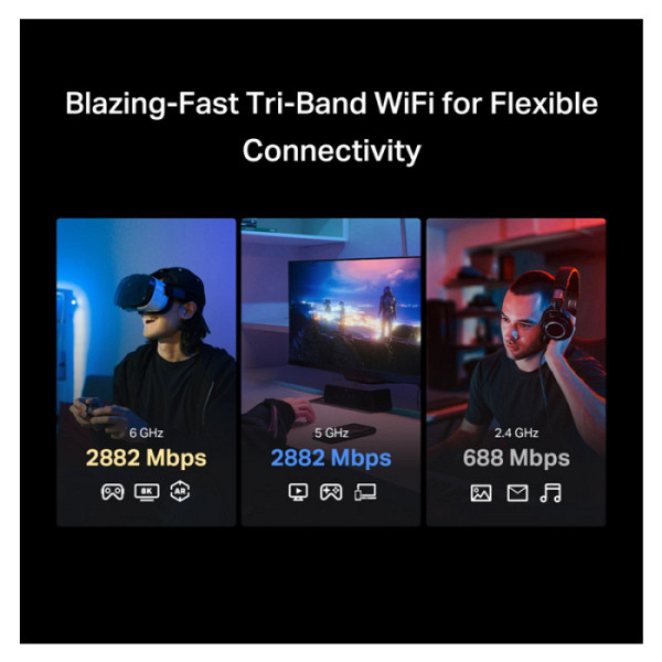MERCUSYS MA37BE BE6500 WiFi 7 Bluetooth 5.4 Triple Band PCIe mrežna kartica