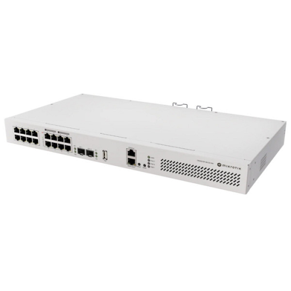 MIKROTIK Cloud Router Switch CRS418-8P-8G-2S+RM 19-port 17x Gigabit RJ45 2x 10G SFP+ Dual mrežno stikalo-switch