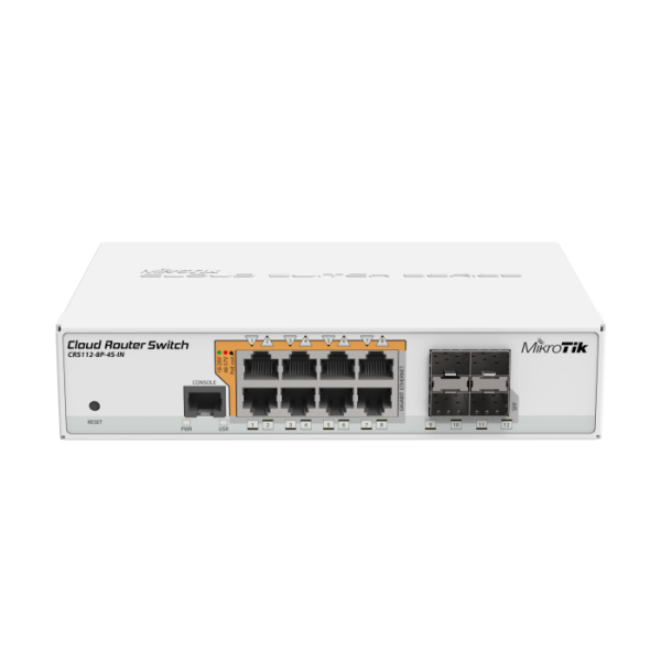 MIKROTIK CRS112-8P-4S-IN 8-portni gigabit 4x SFP mrežno stikalo-switch