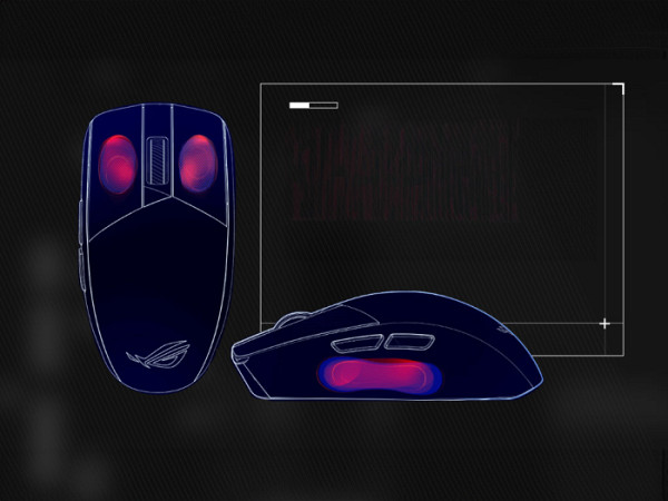 Miška ASUS ROG Strix Impact III Wireless